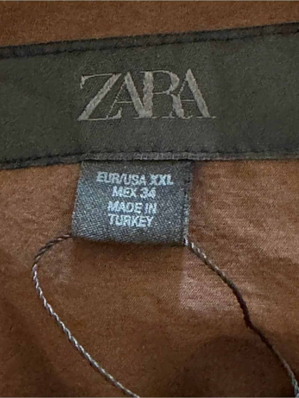 Zara Brown Tiered Ruffle Women's Shorts Skirt